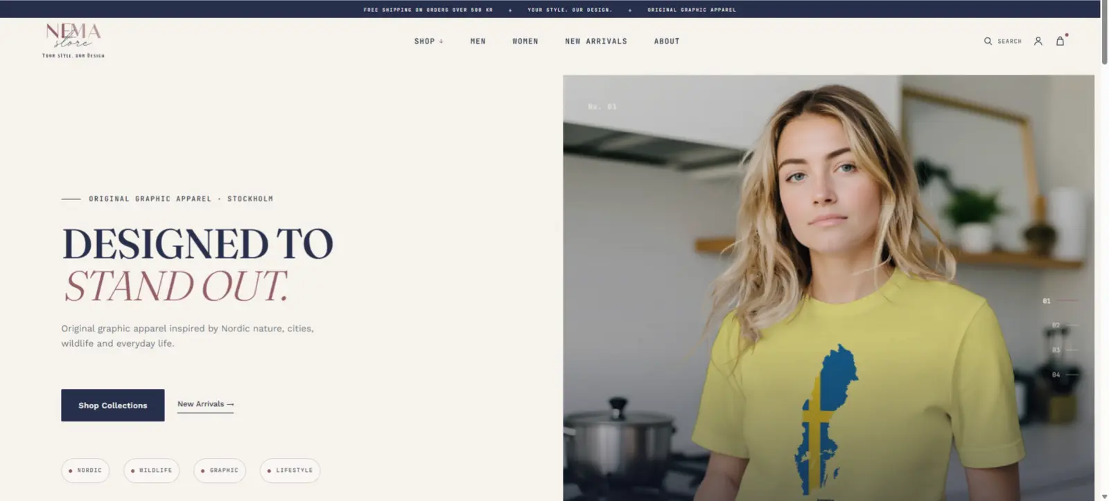 Nema Store website project